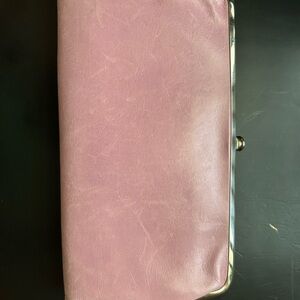 HOBO Soft Pink Leather Clutch